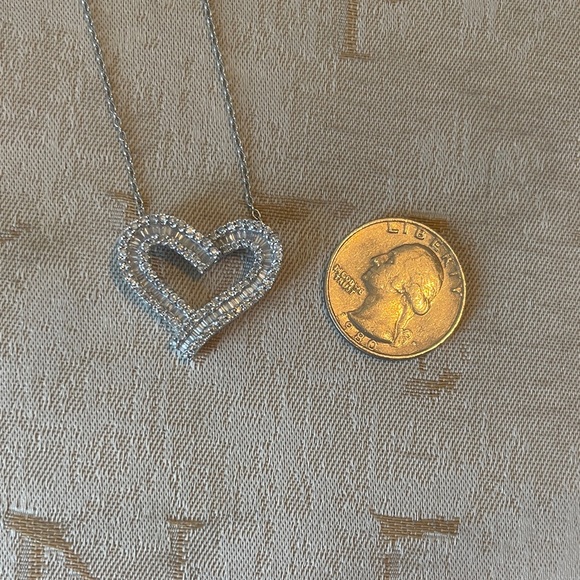 Diamond Heart Pendant Necklace-Pendant only